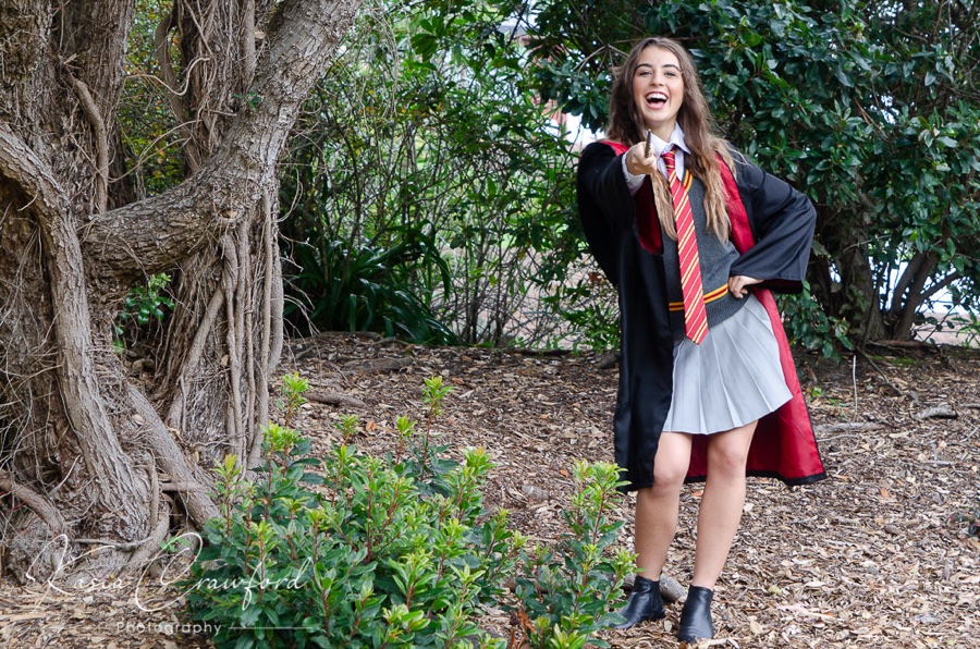 Hermione-inspired young witch character entertainer for NZ kids birthday parties